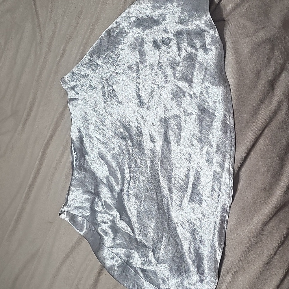 Double Zero Silver Mini Skirt